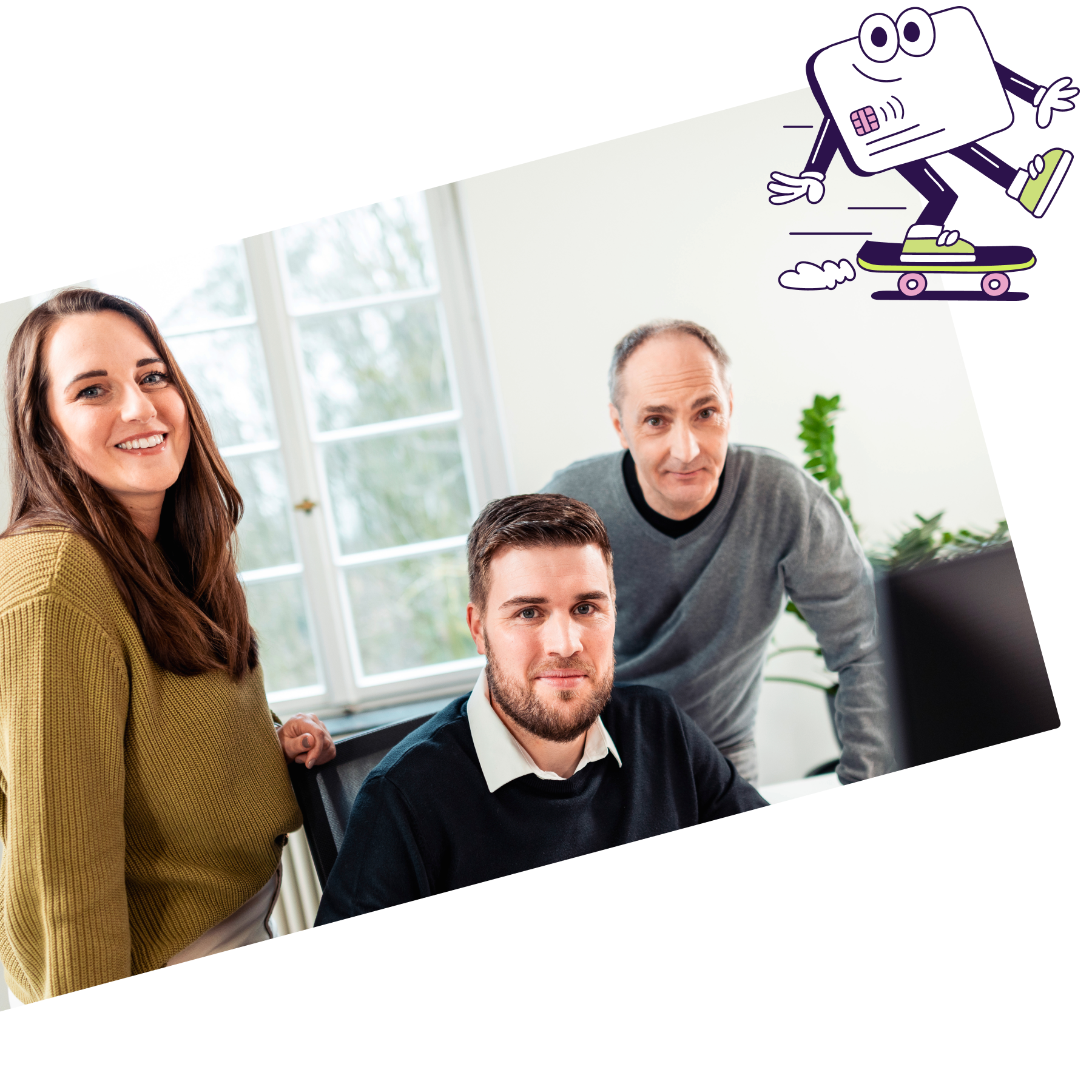 Mitarbeitende im Gespräch