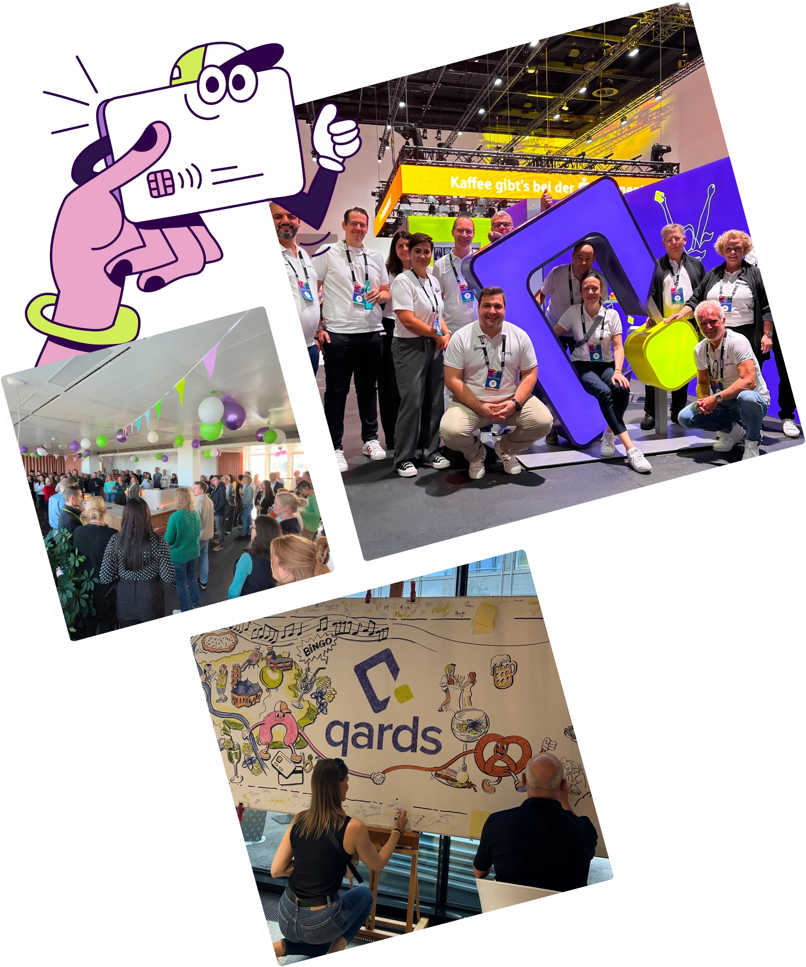 Messeteam auf einem Sparkassen Event